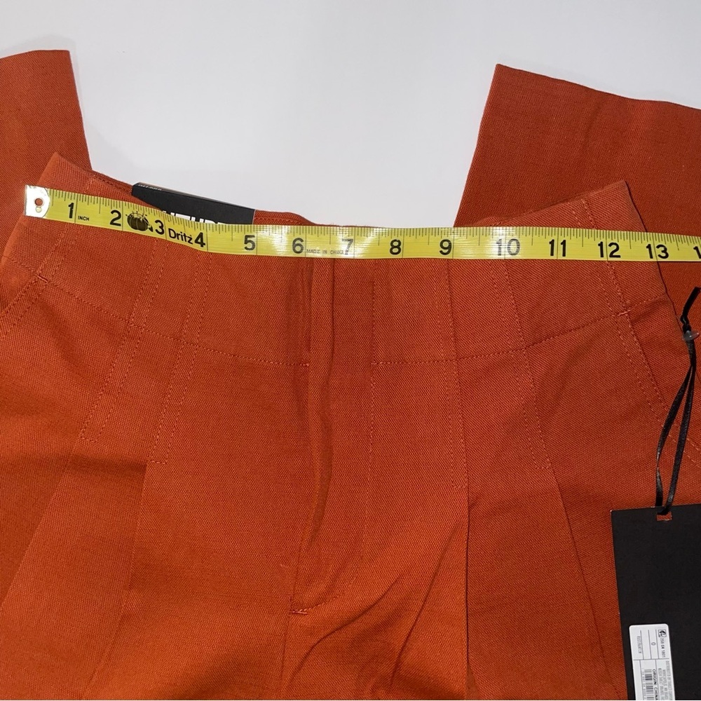 Future Collective Target Rust Orange Pants Wide Leg High Waist Fall Size 0 NEW - Picture 10 of 16